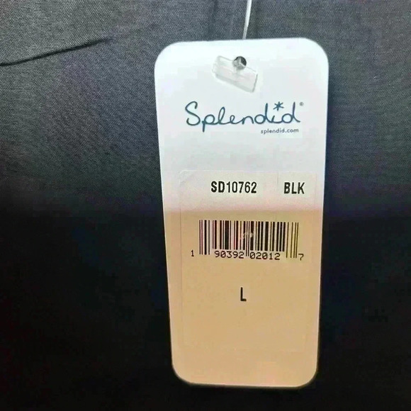 Splendid - Rayon Voile Tiered Dress (Black) Women's Dress, Large - Picture 3 of 6